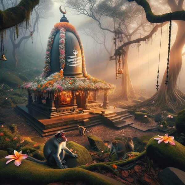 Bhimashankar Forest Temple Image of Bhimashankar Jyotirlinga in forest