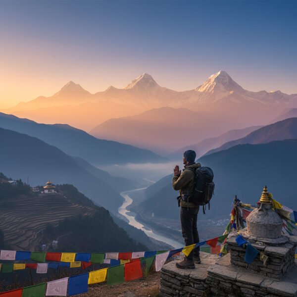 Imagine waking to the majestic Himalayas