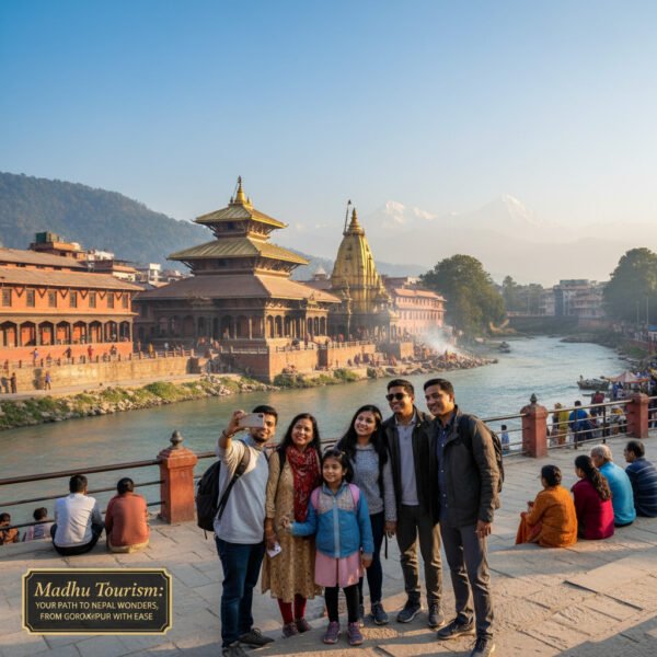 Madhu Tourism: Your Gateway to Nepal's Ancient Temples and Spiritual Journeys from Gorakhpur Madhu Tourism's Nepal Tour: Ancient Temples and Prayer Flags