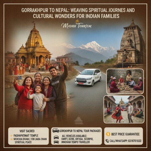 Madhu Tourism: Making Nepal Tours Easy for Indian Families & Pilgrims from Gorakhpur Madhu Tourism: Your Easy Path to Nepal's Spiritual Heart from Gorakhpur